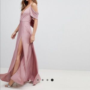 ASOS pleated maxi dress